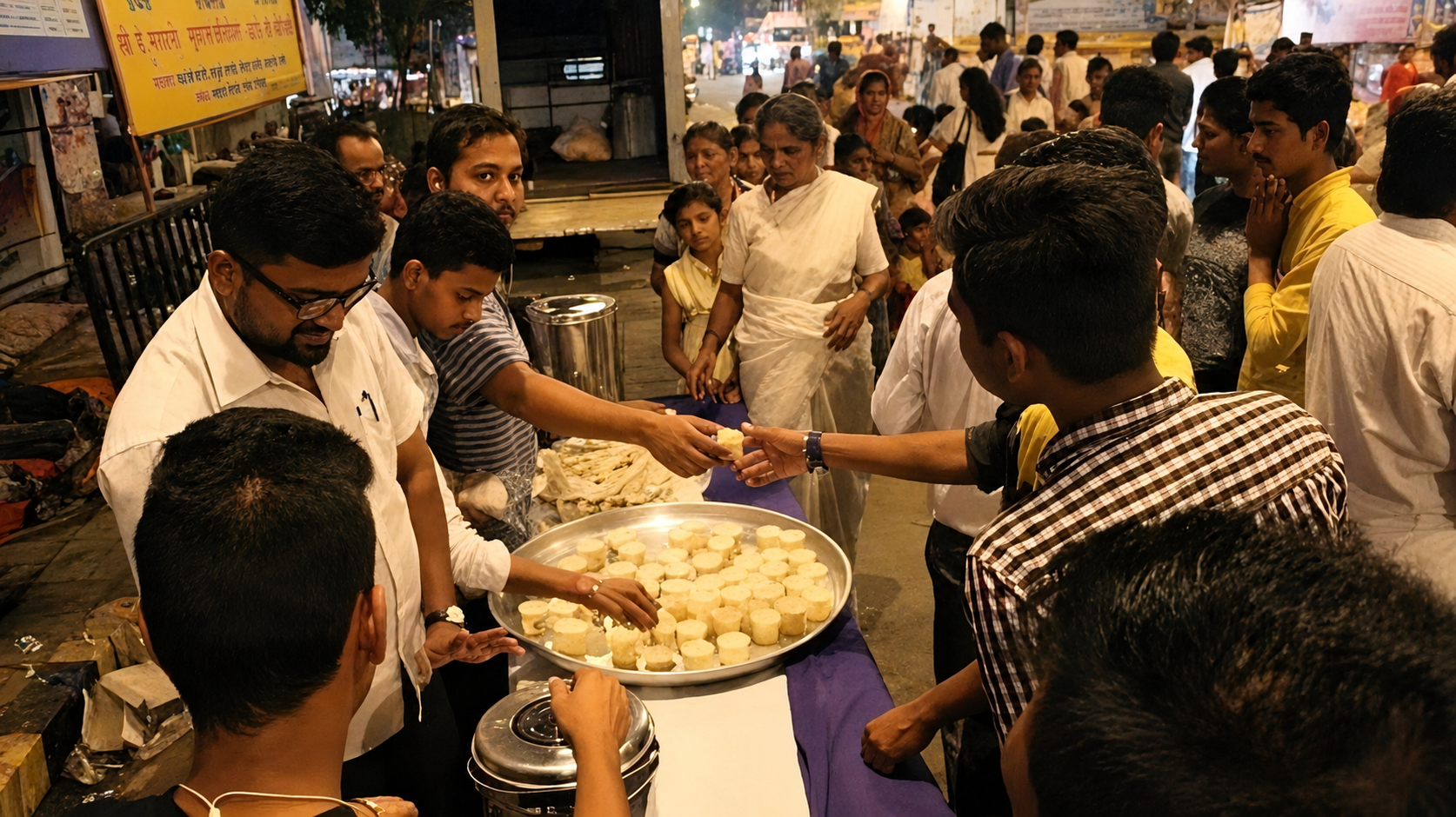 Free tea and biscuit distribution on Dr Ambedkar's Mahaparinirvan